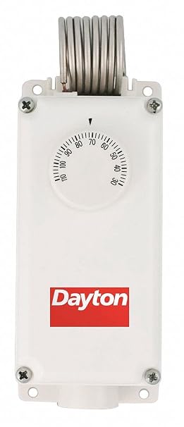 Dayton 6EDY5 Line Voltage Thermostat, 120-240V, SPDT