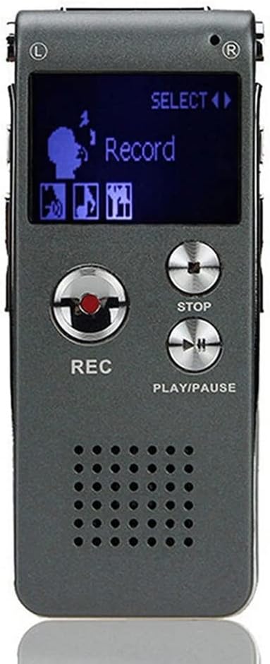WSJIE Portable LCD Screen 8GB Digital Voice Recorder Telephone Audio Recorder MP3 Player Dictaphone