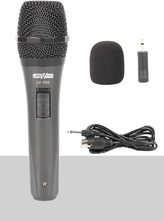 Lastvoice Lv-45A Dinamik Kablolu EL Mikrofon (Kablo Sünger ve Aparat Hediyeli)