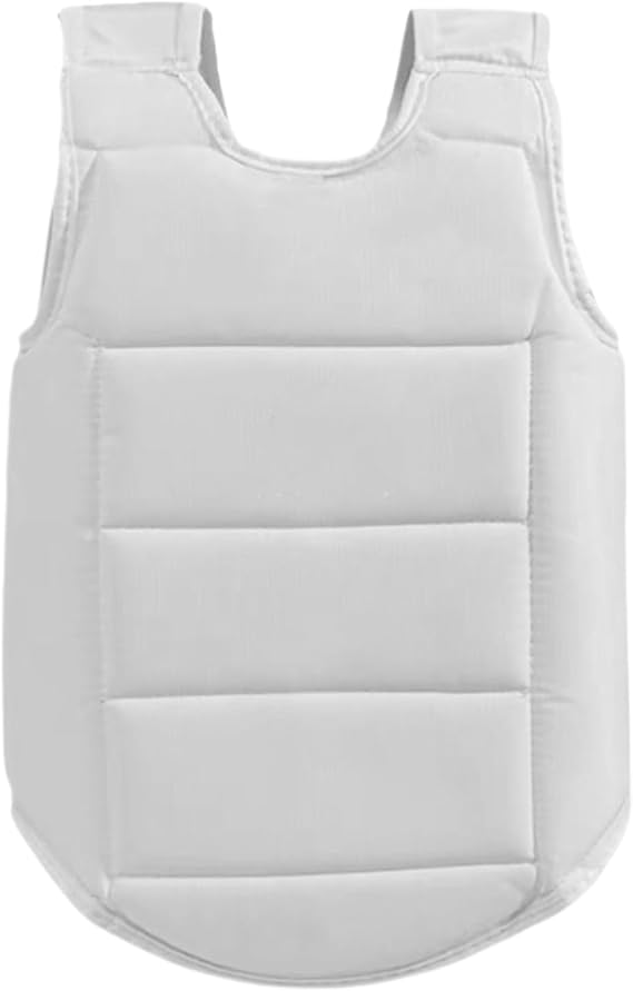 Karate Chest Guard, Polyester Sanda Rib Armour Adjustable Body Protector for 1.41-1.55m Kids Training