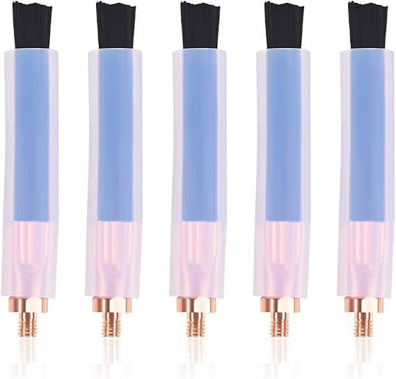M6 5PCS Weld Bead Cleaning Brush,Copper Head Weld Brush for Welding Bead Seam Polishing Machine - weld cleaning brush