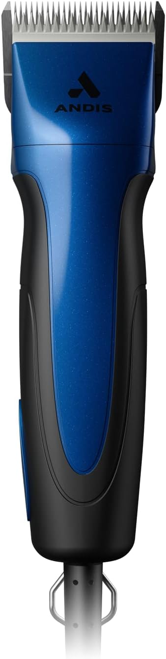 Andis Excel Pro-Animal 5-Speed Detachable Blade Clipper Kit - Professional Animal/Dog Grooming, SMC, Blue, 68520