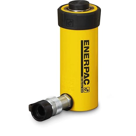 Enerpac RC-104 Single-Acting Alloy Steel Hydraulic Cylinder with 10 Ton Capacity, Single Port, 4.13" Stroke