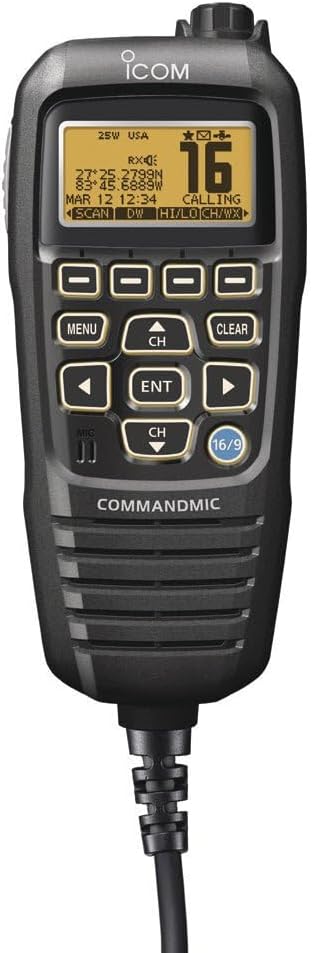 Icom HM195B Command Mic Iv For M424/506 Black