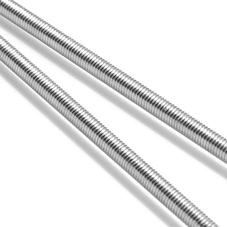 Feelers 304 Stainless Steel M2-0.4 Fully All Threaded Rod, Long Threaded Screw, Right Hand Threads, 250mm LengthPack of 2