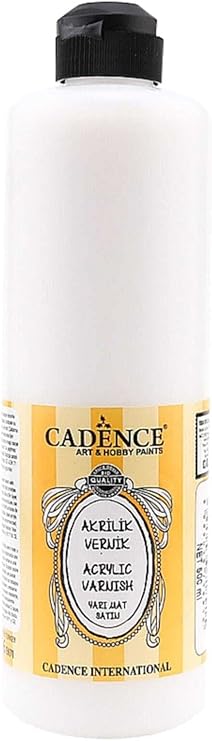 Cadence Water Based Acrylic Varnish Semi Matte 500 Ml CAD SUBVYARIMAT500