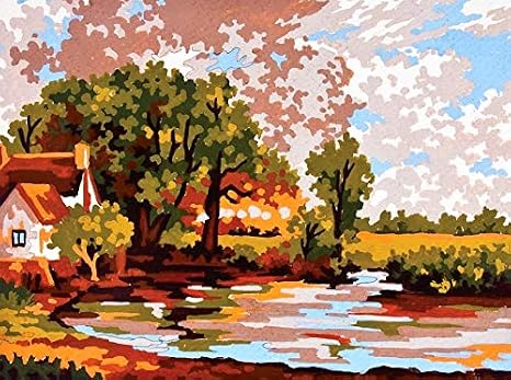 Collection D'Art Printed Canvas for Cross Stitch Tapestry Embroidery Gobelin Needlepoint (3294)