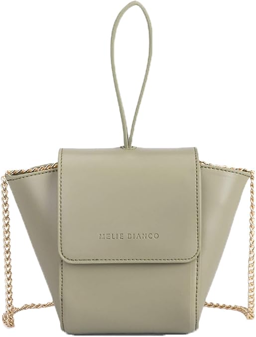 Melie Bianco Adele Vegan Leather Ring Wristlet Crossbody Bag, Mint