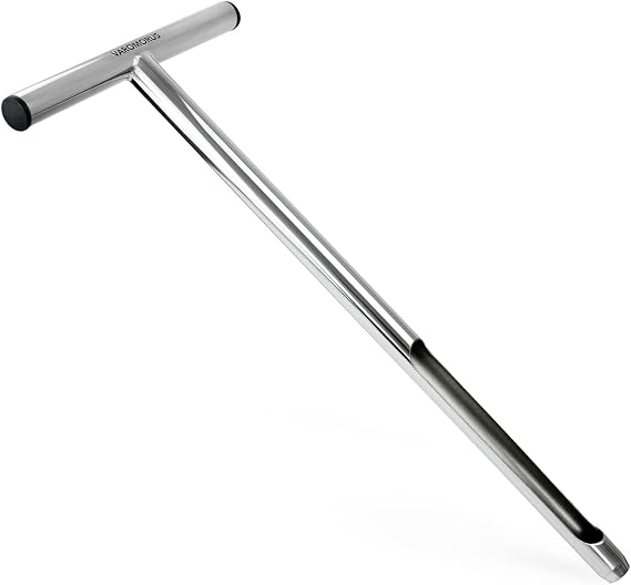 Varomorus Soil Sampler Probe 21" Stainless Steel Tubular T-Style Handle.