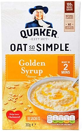 Quaker Oat So Simple (Golden Syrup 2 x 10Pack)