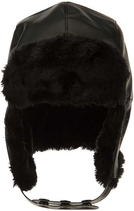 Broner Big Size Trooper Hat-Black Vinyl