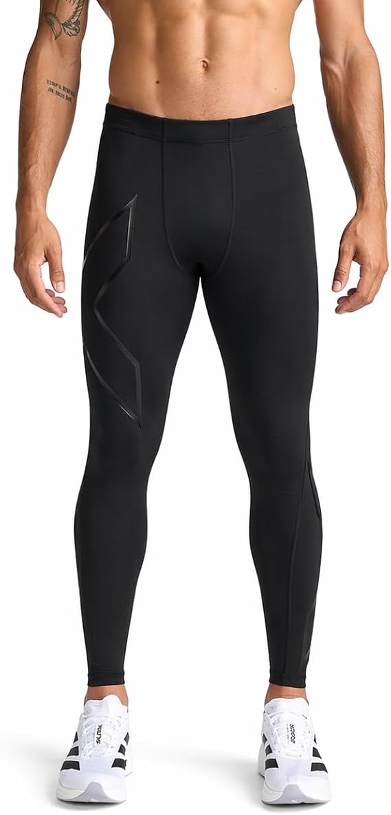 2XU Men's Core Tights Compression Pants, Black/Nero, L UK