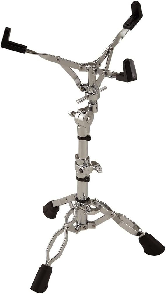 Roland Sturdy Snare Drum Stand for V-DRUMS with Noise Eater Technology (RDH-130) | Double-braced steel stand with adjustable basket and cable clips for V-Drums, snare pads and electronic kits