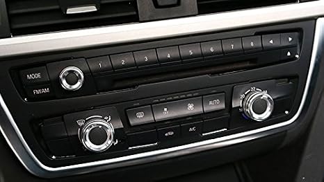 Eppar Chrome ABS Sound Control Covers for BMW 5 Series F10 2009-2015 520i 523i 528i 530i 535i 550i (Silver)