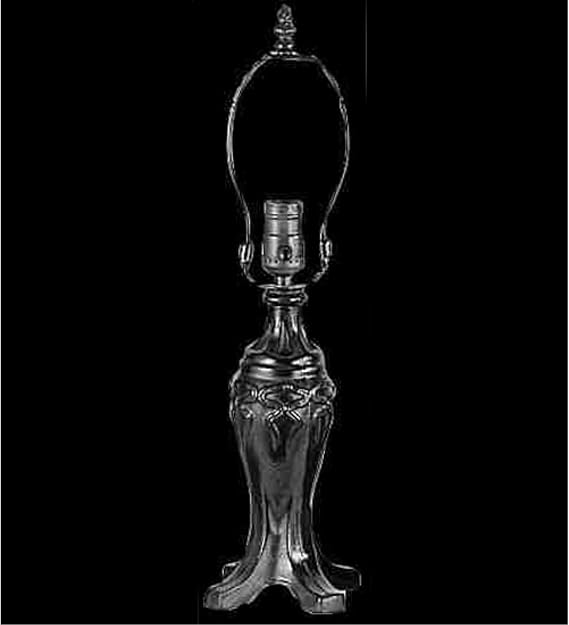 9.5 in. Footed Moroccan Table Lamp Base