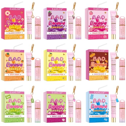 Bad Btch Energy Lip Duo Set, Lip Conditioner and Oil, Lip Care Set Lip Mask, Lip Gloss Balm, 2-Piece Set For Moisturizing Lips 2pcs, Peach