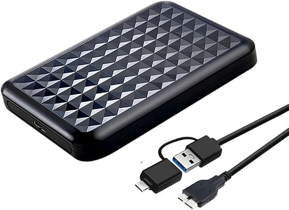 Ultra Slim Portable External Hard Drive 2.5'' USB 3.0 HDD Storage for PC, Mac, Laptop, PS4, PS5, Xbox one (320GB)