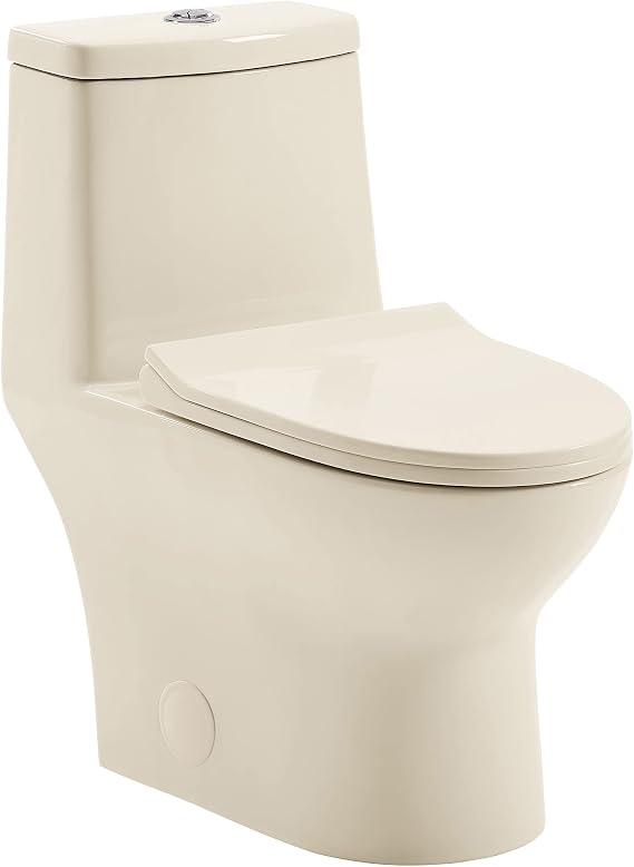 Ivy One Piece Toilet Dual Vortex Flush 1.1/1.6 gpf in Bisque