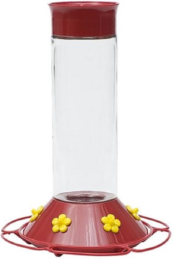 Perky Pet 209B Glass Hummingbird Feeder, 30 Oz, Red (Older Model)