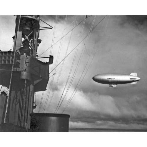 New 8x10 World War II Photo: Dirigible U.S.S. CASABLANCA, 1943