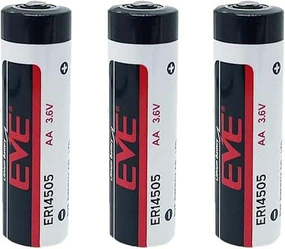 (Pack of 3) 3.6V 2700mAh EVE ER14505 AA Lithium Li-SOCl2 Battery Non Rechargeable