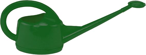 Dramm Premium High Grade Long Spout Watering Can, for Indoor/Outdoor House Plants, Vegetables, Flowers, Green, 2 Liter