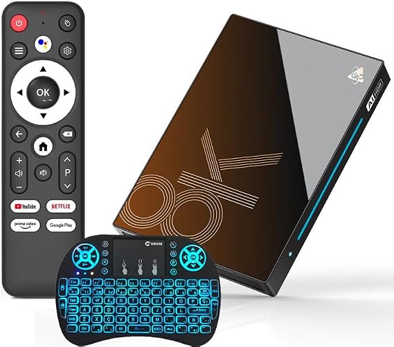 Android 14.0 TV Box, H96 MAX M9S RK3576 Quad Core 64Bit ARM Cortex A55 CPU, Support 2.4G/5.0G Dual Wifi 8K Utral HD H.265 Bluetooth 4.0 1000M Ethernet Set Top Box,4GB+32GB