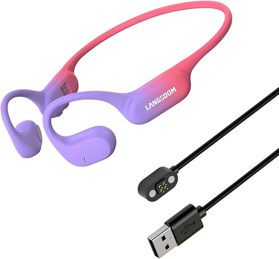 Langsdom Running Headphones AirWave Pro & The Second Replacement Charging & Data Cable
