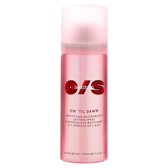 One Size by Patrick Starrr On 'Til Dawn Travel Size Mini Mattifying Waterproof Setting Spray for Long Lasting Face Makeup, All Day Matte Finish, Light Finishing Spray