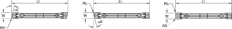 WIDIA WMTC030R05CMW17 WU25PT WMT-CM-W Cut-Off Insert with Wiper, Size 3, 0.007" Corner Radius, 0.118" Width, Right, AlTiN Coated, Carbide (Pack of 10)