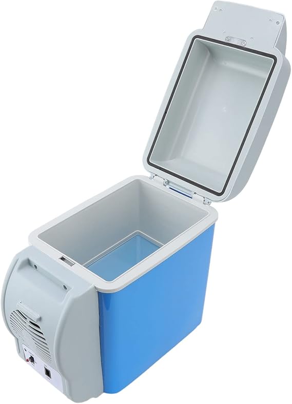 Car Fridge, 12V Portable Cooler and Warmer, Electric Cooler Mini Car Refrigerator with Power Cord and Strap