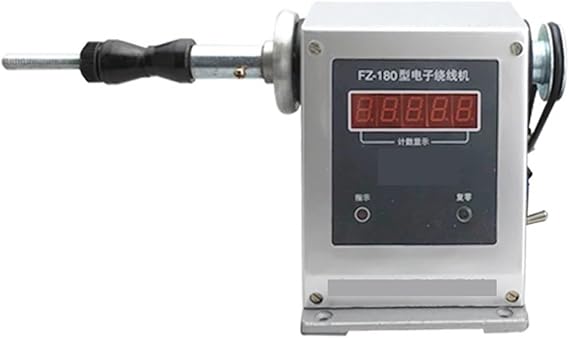Wire Winding Machine, Electric Counting Winding Machine, Coil Winding Device, Adjustable Semi-automatic Winding Tool,Smooth Operation