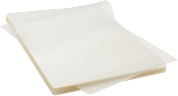 FungLam Thermal Laminating Pouches, 8.9 x 11.4-Inches Laminating Sheets, 3 mil Thick, 100-Pack, Clear