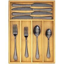 Totally Bamboo Flatware and Utensil Drawer Organizer