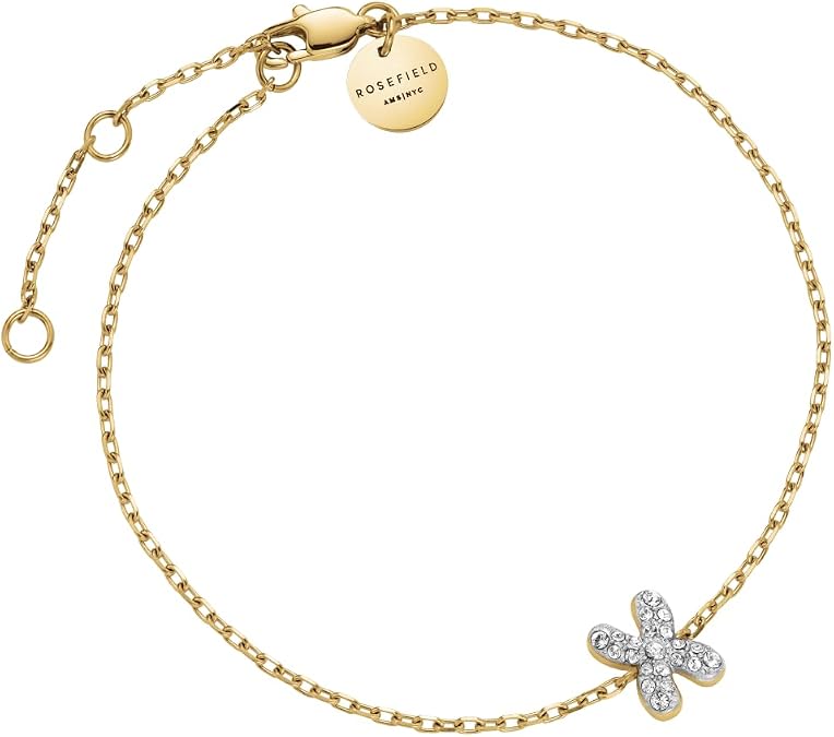 X Letter Crystal Bracelet by Rosefield