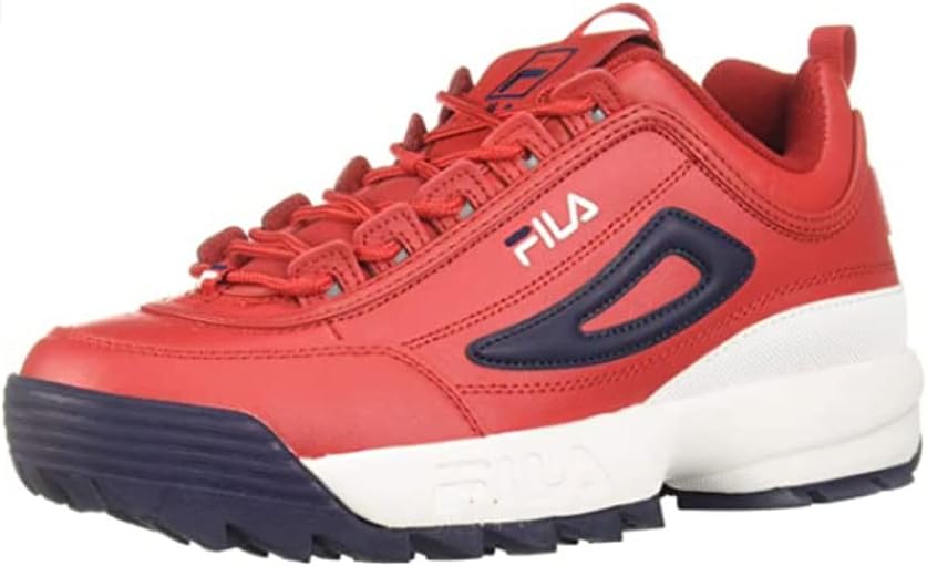Fila Men's Disruptor 2 Lightweight Comfortable Everyday Casual Stylish Low-Top Trainer Shoes