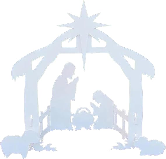 Nativity Scene Outdoor, Weather-Resistant Nativity Set Christmas Holy Family Christmas Decorations Outdoor for Front Yard, Lawn and Church