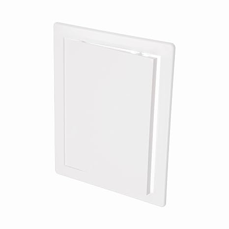 200 x 250 mm White Plastic Access Panel – ABS Inspection Hatch Panels for Fuse Box Cover Cabinet, Plumbing & HVAC Systems – Wall or Ceiling Access Hatch Door for Openings