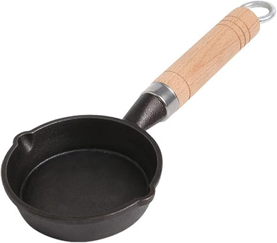 Egg Frying Pan, Mini Induction Frying Eggs Pan, Single Egg Small Pan with Handle Heat Resistant Non Stick Pot, Portable Pan for Stove Gas Induction Hob