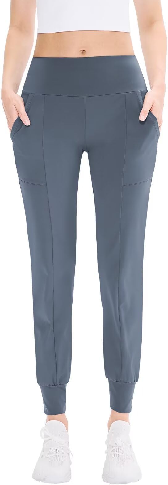 Women's Jogging Pants Joggers High Waist Yoga Pockets Athletic Workout Soft Sweat Pants for Gym, Yoga, Running