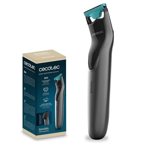 Cecotec 2-in-1 Haarschneidemaschine Bamba PrecisionCare OneShave. Kabelloser Rasierer und Trimmer 45 Minuten Akkulaufzeit Edelstahlklingen und verstellbarer Kammaufsatz
