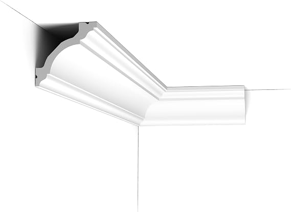 Orac Decor | Purotouch High Density Polyurethane Crown Moulding | Primed White | Face: 4-1/2", Length: 78"