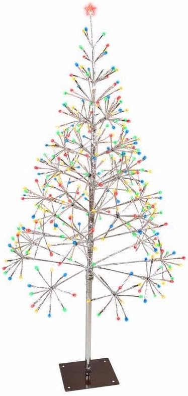 Celebrations 9071015 5 ft. LED Multi Pathway Decor Shimmering Tree
