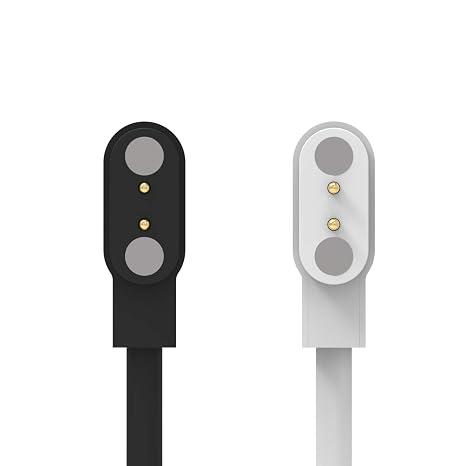 FitTurn Charging Cable Compatible for HidrateSpark PRO Smartest Water Bottle Chargers, Replacement USB Charger Cable Dock for Hidrate Spark PRO Stainless Steel Smart Bottle Accessories (Black+White)