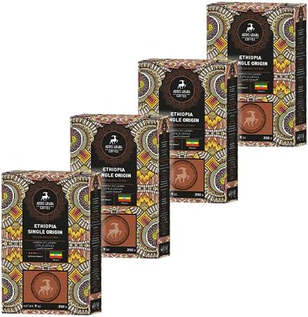 Addis Ababa Coffee - Ethiopia Single Origin Coffee 4x250 Gr. (Filter Coffee)