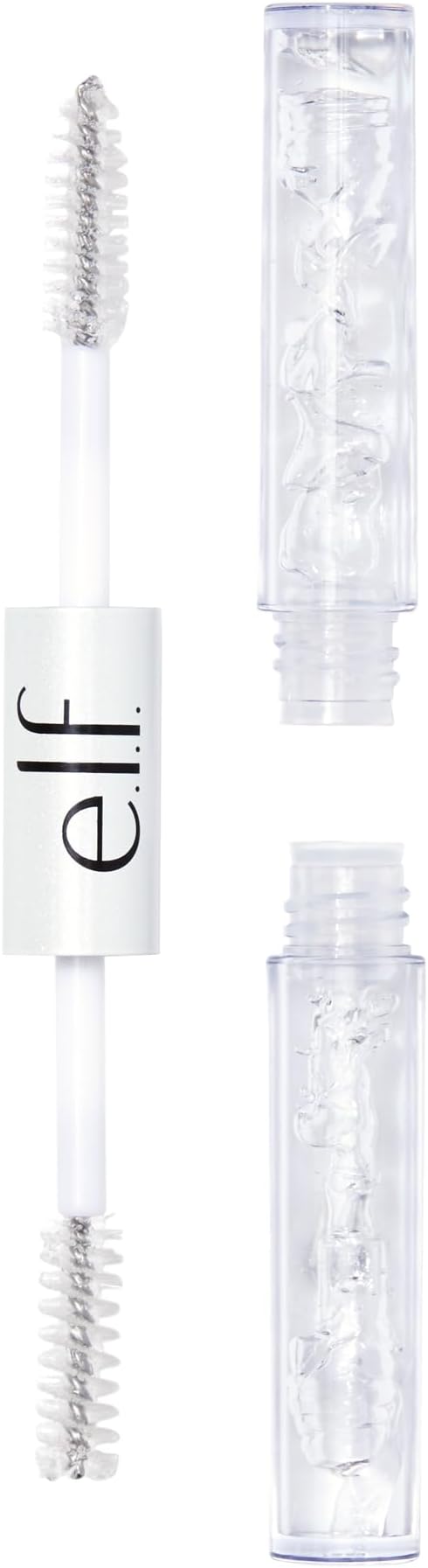 e.l.f. Clear Brow & Lash Mascara, Glossy, Shiny, Lightweight, Easy To Use, Conditions Hairs, Gives Brows Soft Flexible Hold, Compact, All-Day Wear 2.5ml, crystal (clear)