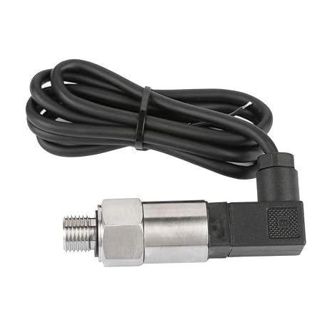 Psi Pressure Transducer 4-20mA Output G1/4" Silicon Pressure Transmitter Transducer for Water Gas Oil (0-0.5MPA)