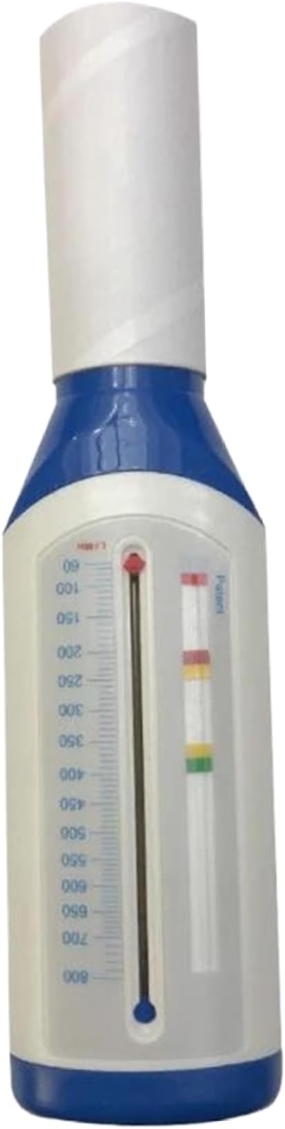 Spirometer Portable Peak Flows Meter Personal Pocket Incentive Spirometer Adult with Scale & Mouthpiece Breathing Exercise Device for Lungs Asthma Monitor for Women Men, Sports