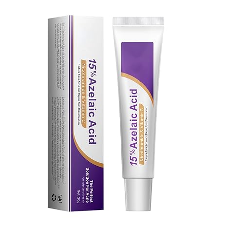 Acne Cream 15% Azelaic Acid Cream Brightens Acne Spots Regulates the Sebum Production of the Skin and Cleans the Skin Thoroughly 20 g