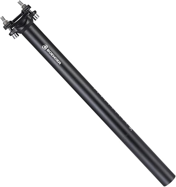 Boenoea Bike Seatpost 25.4 27.2 28.6 30.9mm Aluminum Alloy Bicycle Seat Post 400mm for Road Bike MTB BMX